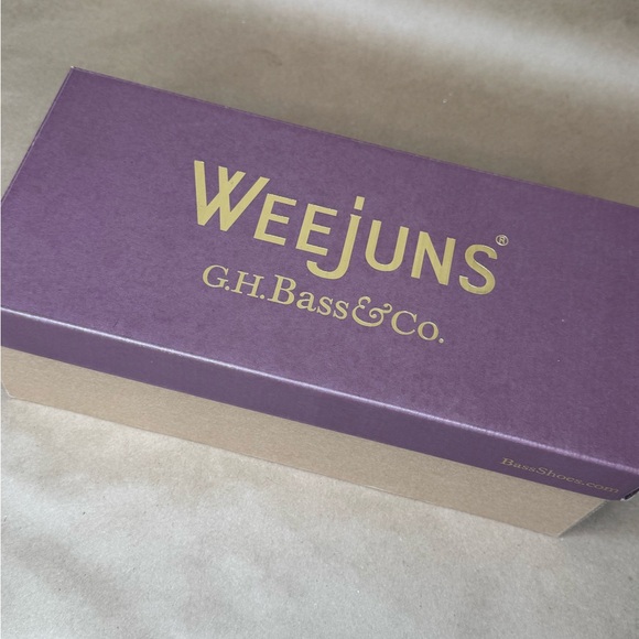 G.H. Bass & Co Weejuns Wayfarer Penny Loafers Women 8.5M Burgundy Leather Soles - Picture 8 of 8